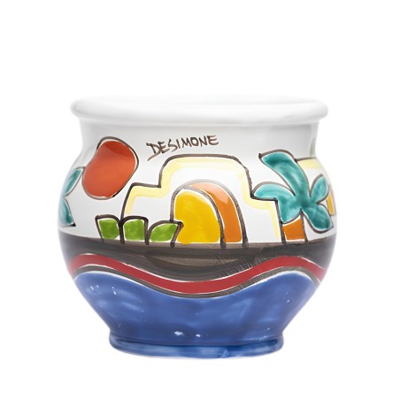 Handmade Plant pot Dammusi VSP5DA De Simone Pottery Handmade Plant pot Dammusi VSP5DA De Simone Pottery
